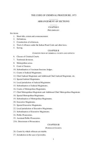 Code of Criminal Procedure, 1973